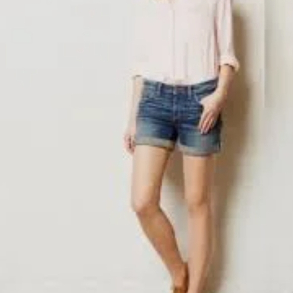 Anthropologie Pants - 🎀 Anthropologie Pilcro And The Letter Press Jean Shorts Stet Trip Mid Rise 29